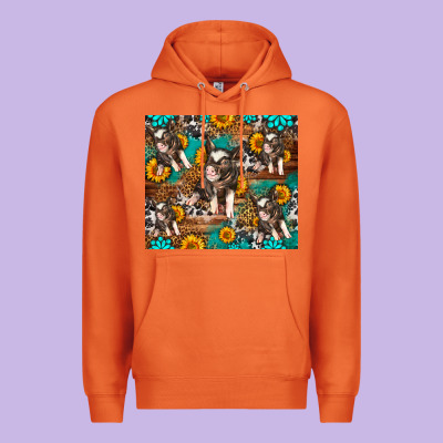 Western Pigs Premium Hoodie Designed By Lillyallendesigns