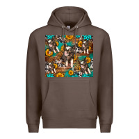 Coffee Western Pigs Premium Hoodie - LillyAllenDesigns