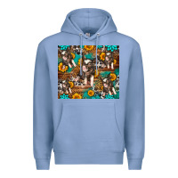 Colony Blue Western Pigs Premium Hoodie - LillyAllenDesigns