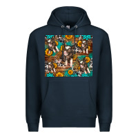 Navy Western Pigs Premium Hoodie - LillyAllenDesigns