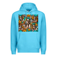 Ocean Blue Western Pigs Premium Hoodie - LillyAllenDesigns