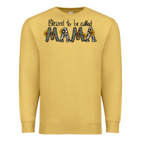 Antique Gold blessed to be called mama Premium Sweatshirt - CowhideDigitalArt