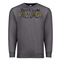 Charcoal Heather blessed to be called mama Premium Sweatshirt - CowhideDigitalArt
