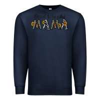 Navy blessed to be called mama Premium Sweatshirt - CowhideDigitalArt