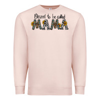 Pale Pink blessed to be called mama Premium Sweatshirt - CowhideDigitalArt