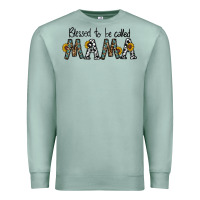 Seafoam blessed to be called mama Premium Sweatshirt - CowhideDigitalArt