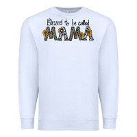 White blessed to be called mama Premium Sweatshirt - CowhideDigitalArt