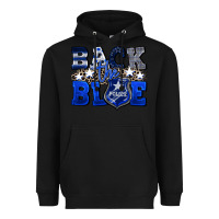Black Back to blue 4th of July 4th of july Heavyweight Hoodie - CowGirlArtShop