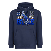 Navy Back to blue 4th of July 4th of july Heavyweight Hoodie - CowGirlArtShop
