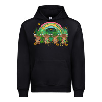 Black st patrick's day baby highland cow Urban Hoodie - MaliasSmallBusiness