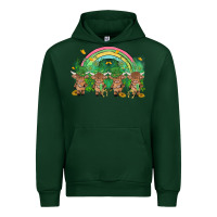 Forest Green st patrick's day baby highland cow Urban Hoodie - MaliasSmallBusiness