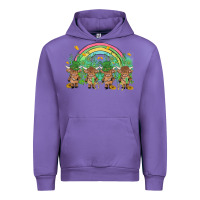 Tulip st patrick's day baby highland cow Urban Hoodie - MaliasSmallBusiness