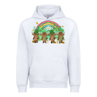 White st patrick's day baby highland cow Urban Hoodie - MaliasSmallBusiness