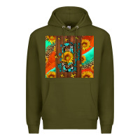 Army Green with god all things are possible Premium Hoodie - AdoDesignShop