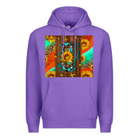 Purple with god all things are possible Premium Hoodie - AdoDesignShop