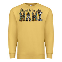 Antique Gold blessed to be called nanı Premium Sweatshirt - CowhideDigitalArt