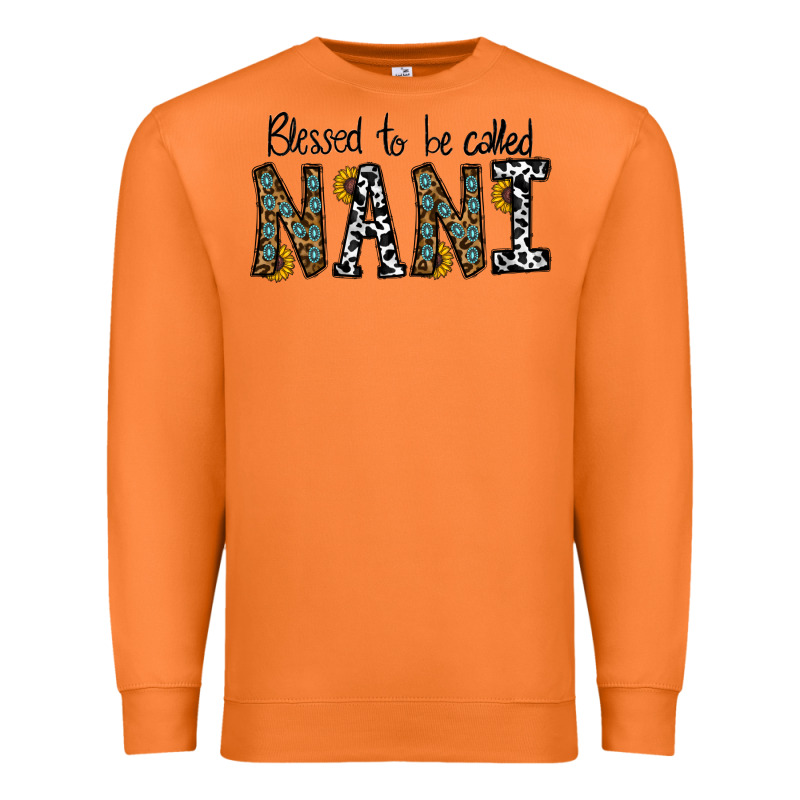 Blessed To Be Called Nanı Premium Sweatshirt by CowhideDigitalArt | Teevron