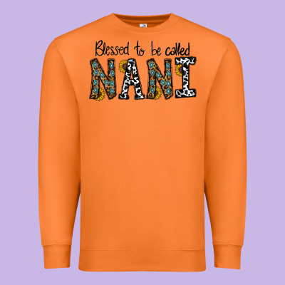 Blessed To Be Called Nanı Premium Sweatshirt Designed By Cowhidedigitalart