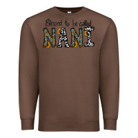 Chestnut blessed to be called nanı Premium Sweatshirt - CowhideDigitalArt