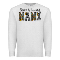 Oatmeal Heather blessed to be called nanı Premium Sweatshirt - CowhideDigitalArt