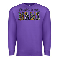 Purple blessed to be called nanı Premium Sweatshirt - CowhideDigitalArt
