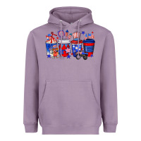 Lavender 4th of July coffee drinks Heavyweight Hoodie - Neo Western