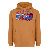 Meerkat 4th of July coffee drinks Heavyweight Hoodie - Neo Western