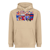 Mushroom 4th of July coffee drinks Heavyweight Hoodie - Neo Western