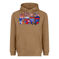 Toasted Coconut 4th of July coffee drinks Heavyweight Hoodie - Neo Western