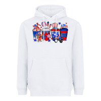 White 4th of July coffee drinks Heavyweight Hoodie - Neo Western