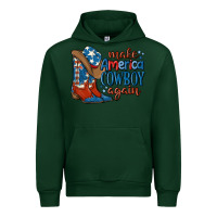 Forest Green make america cowboy again Urban Hoodie - MaliasSmallBusiness