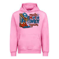 Fuchsia Pink make america cowboy again Urban Hoodie - MaliasSmallBusiness