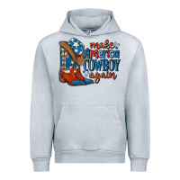 Heather Grey make america cowboy again Urban Hoodie - MaliasSmallBusiness