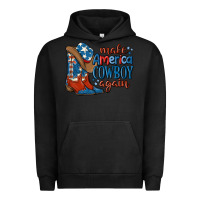 Pigment Black make america cowboy again Urban Hoodie - MaliasSmallBusiness