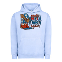 Pigment Grape Ice make america cowboy again Urban Hoodie - MaliasSmallBusiness
