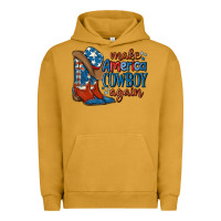 Pigment Peanut Butter make america cowboy again Urban Hoodie - MaliasSmallBusiness