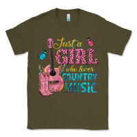 Army Green just a girl who loves country music Classic Tee - texasbilliewilder