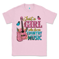 Bubblegum Pink just a girl who loves country music Classic Tee - texasbilliewilder