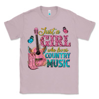 Lilac just a girl who loves country music Classic Tee - texasbilliewilder