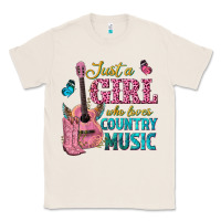 Natural just a girl who loves country music Classic Tee - texasbilliewilder