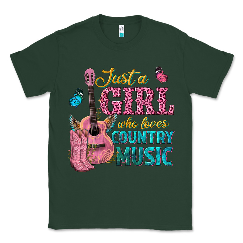 Just A Girl Who Loves Country Music Classic Tee by texasbilliewilder | Teevron