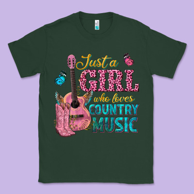 Classic Tee just a girl who loves country music