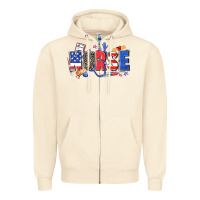 Sandshell American nurse Zipper Hoodie - Zillion Design Studio