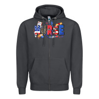 Smoke American nurse Zipper Hoodie - Zillion Design Studio