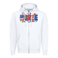 White American nurse Zipper Hoodie - Zillion Design Studio