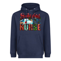 Navy santa is favorite nurse Heavyweight Hoodie - CowhideDigitalArt