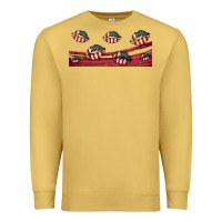 Antique Gold american flag lips 16oz libbey cup Premium Sweatshirt - HRA Design Shop
