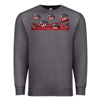 Charcoal Heather american flag lips 16oz libbey cup Premium Sweatshirt - HRA Design Shop