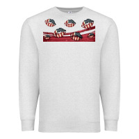 Oatmeal Heather american flag lips 16oz libbey cup Premium Sweatshirt - HRA Design Shop