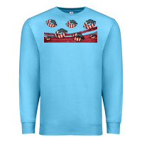 Ocean Blue american flag lips 16oz libbey cup Premium Sweatshirt - HRA Design Shop